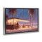 Stupell Industries Evening Beach Bar Floater Framed Canvas Wall Art Design by Noah Bay